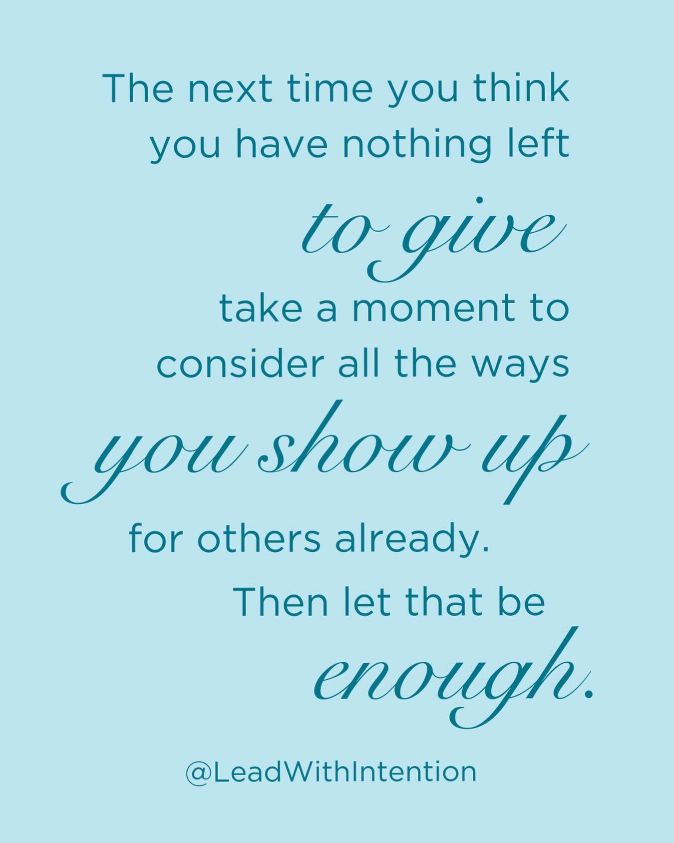 Let that be enough ✨

#Enough #Sufficiency #ShowUp #LeadWithIntention #EmotionalEndurance