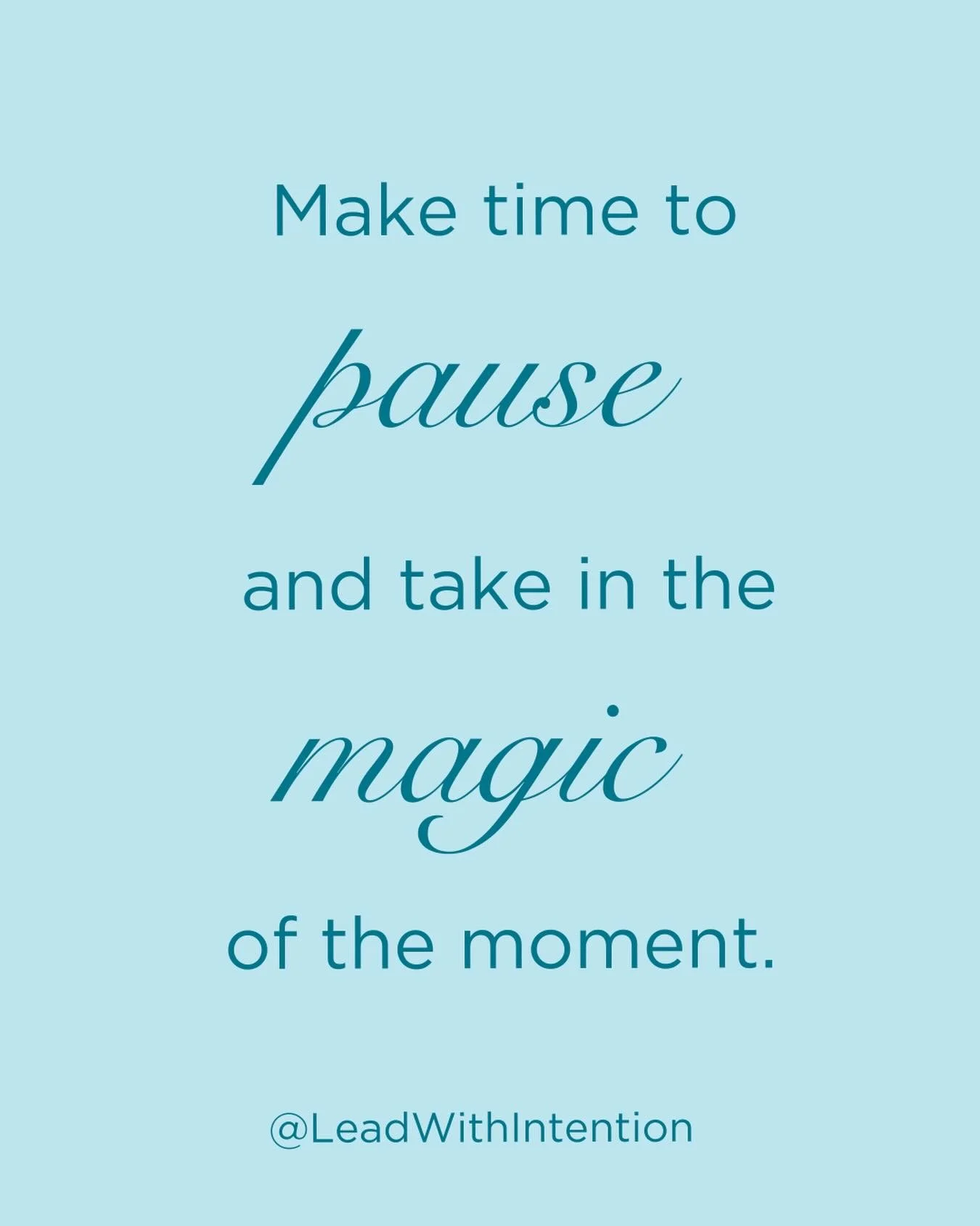 Pause ✨

Breathe Deeply ✨

Witness the Magic ✨

#Pause #Breathe #Magic #LeadWithIntention #EmotionalEndurance