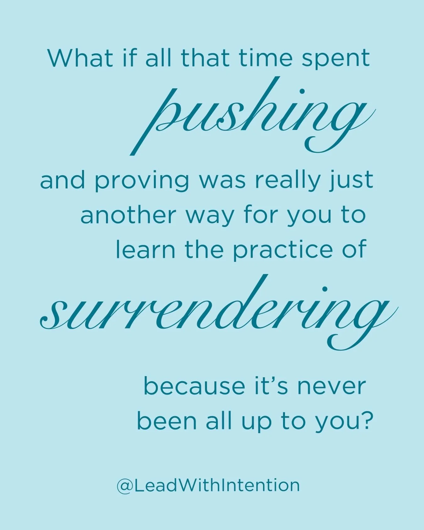 What does surrender look like in this season of your life?

It&rsquo;s less about giving up and more about allowing a necessary release to occur&hellip;

#Surrender #HustleCulture #Release #EmotionalEndurance #LeadWithIntention