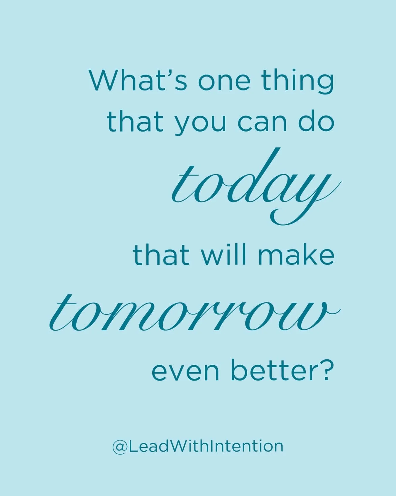 Small, consistent actions everyday make our tomorrows even better ✨

#Goals #SmallSteps #Accountability #LeadWithIntention #EmotionalEndurance