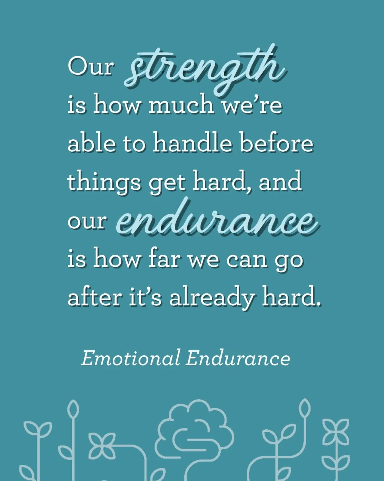 Our strength is how much we&rsquo;re able to handle before things get hard, and our endurance is how far we can go after it&rsquo;s already hard. 

✨ Emotional Endurance: Faith-Fueled Skills for Bouncing Back ✨

🚀 Releasing July 28, 2026 with @zonde