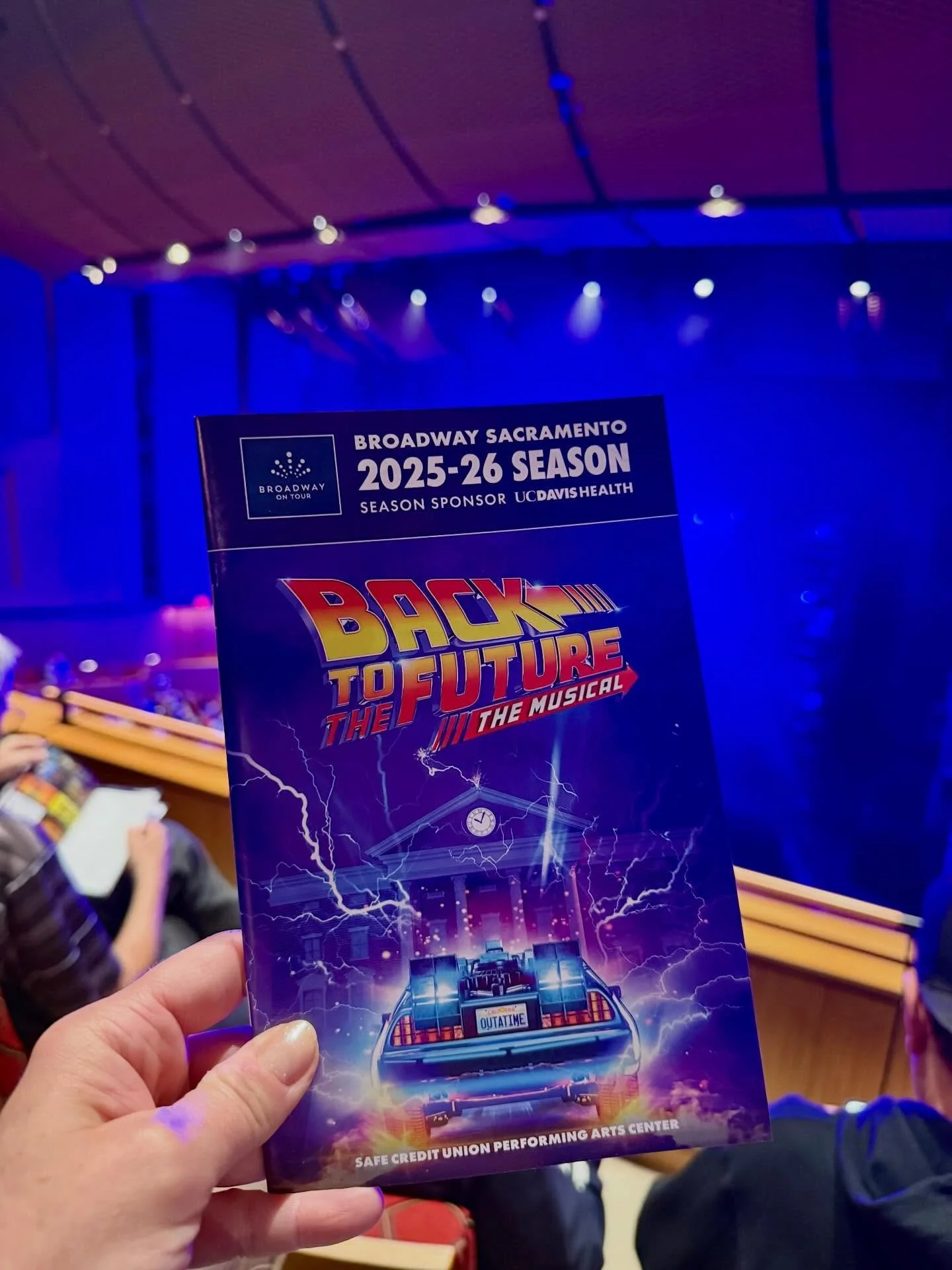 So excited to finally see @bttfbway at @sacmusicals ✨

Especially since we came to see it last Wednesday on opening night and the show had texhnical difficulties and wasn&rsquo;t able to start&hellip;

So we&rsquo;re literally going BACK to the futur