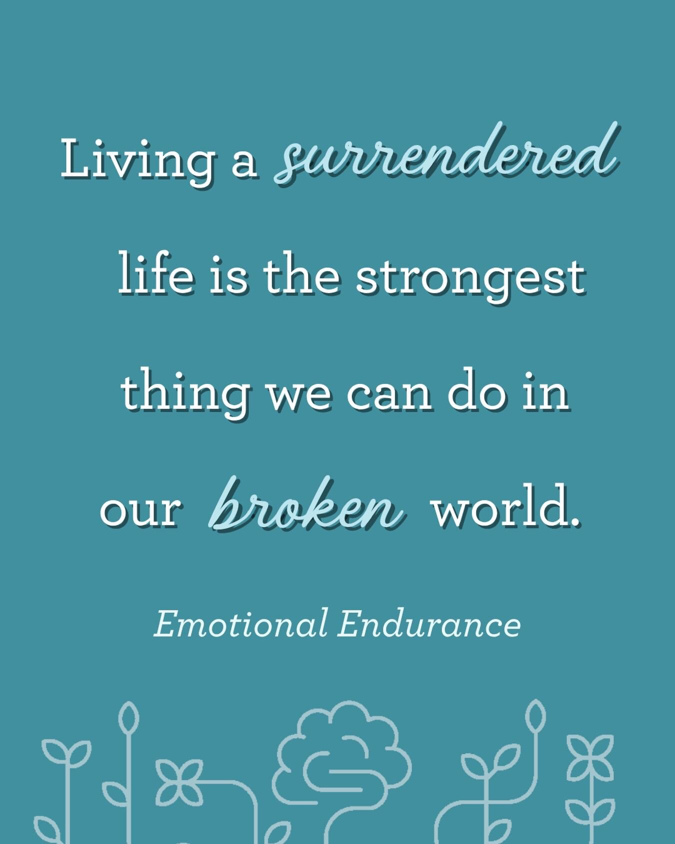 I used to think that surrender meant defeat.

Weakness.

Not trying hard enough.

Now I realize what I&rsquo;d been missing all along...

True, godly surrender is built on faith and trust in a Strnegth that is not our own.

Living a surrendered life 
