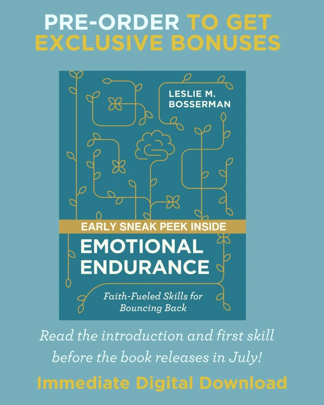 Want a sneak peek of my book before it releases this summer?📖👀

When you preorder now, you&rsquo;ll instant access to the introduction and the first skill to start developing your emotional endurance! ✨

After you purchase your copy, use the pre-or