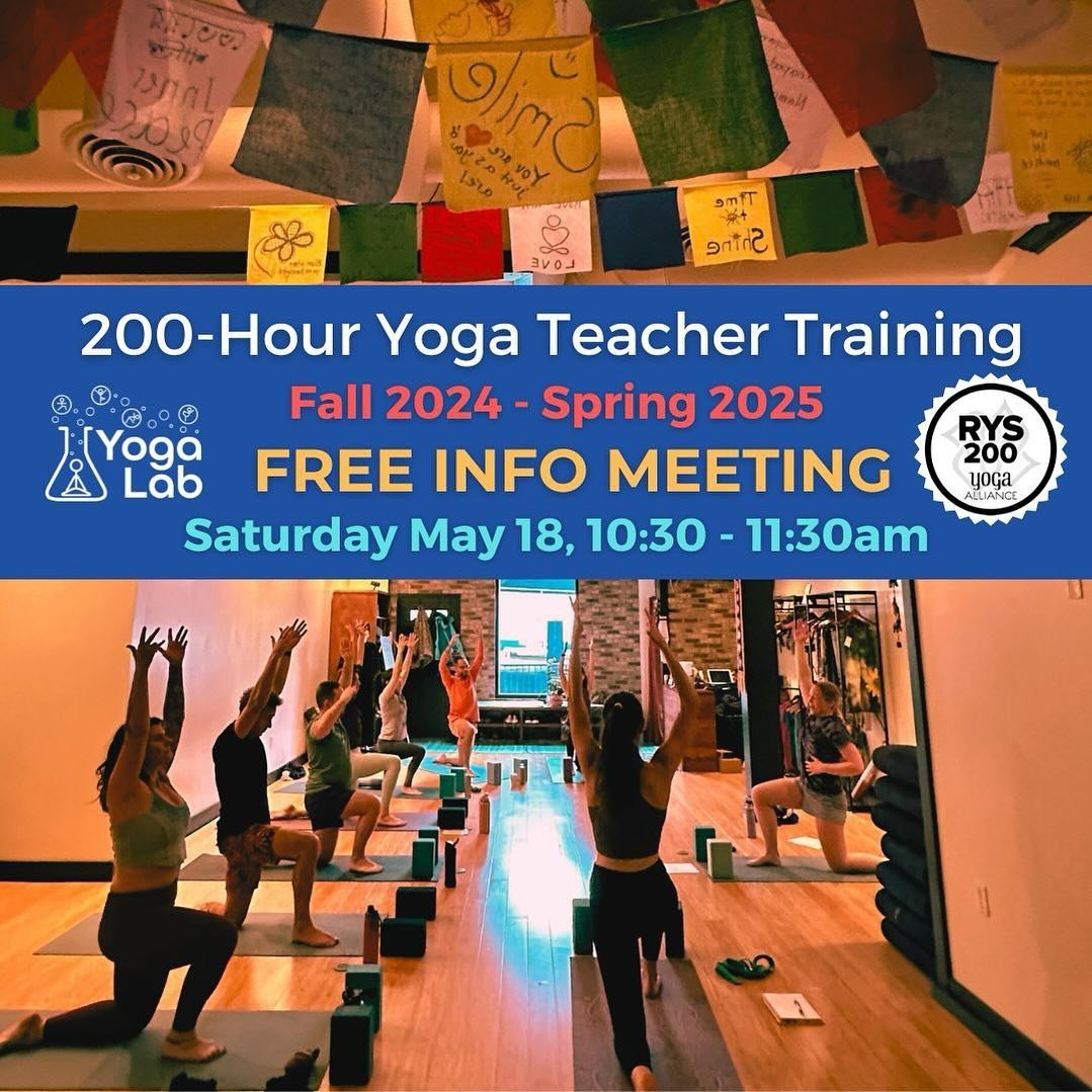 Are you interested in Yoga Lab&rsquo;s 200-hr Yoga Teacher Training but would like to learn more before applying? Come to the free info meeting! Meet the teachers, ask questions, and learn more about what&rsquo;s involved. Also learn more about our D