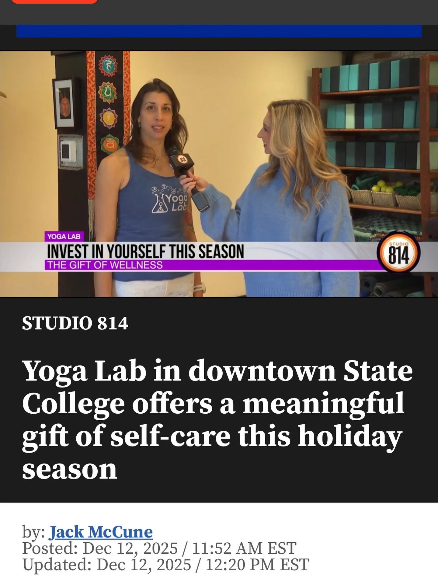 So much thanks to @thestudio814 and @wtajnews for their artistry and talent in featuring our studio this month as a downtown business! We so appreciate this highlight!! Follow the link in our bio to see the full piece!

Come check us out!! We are on 