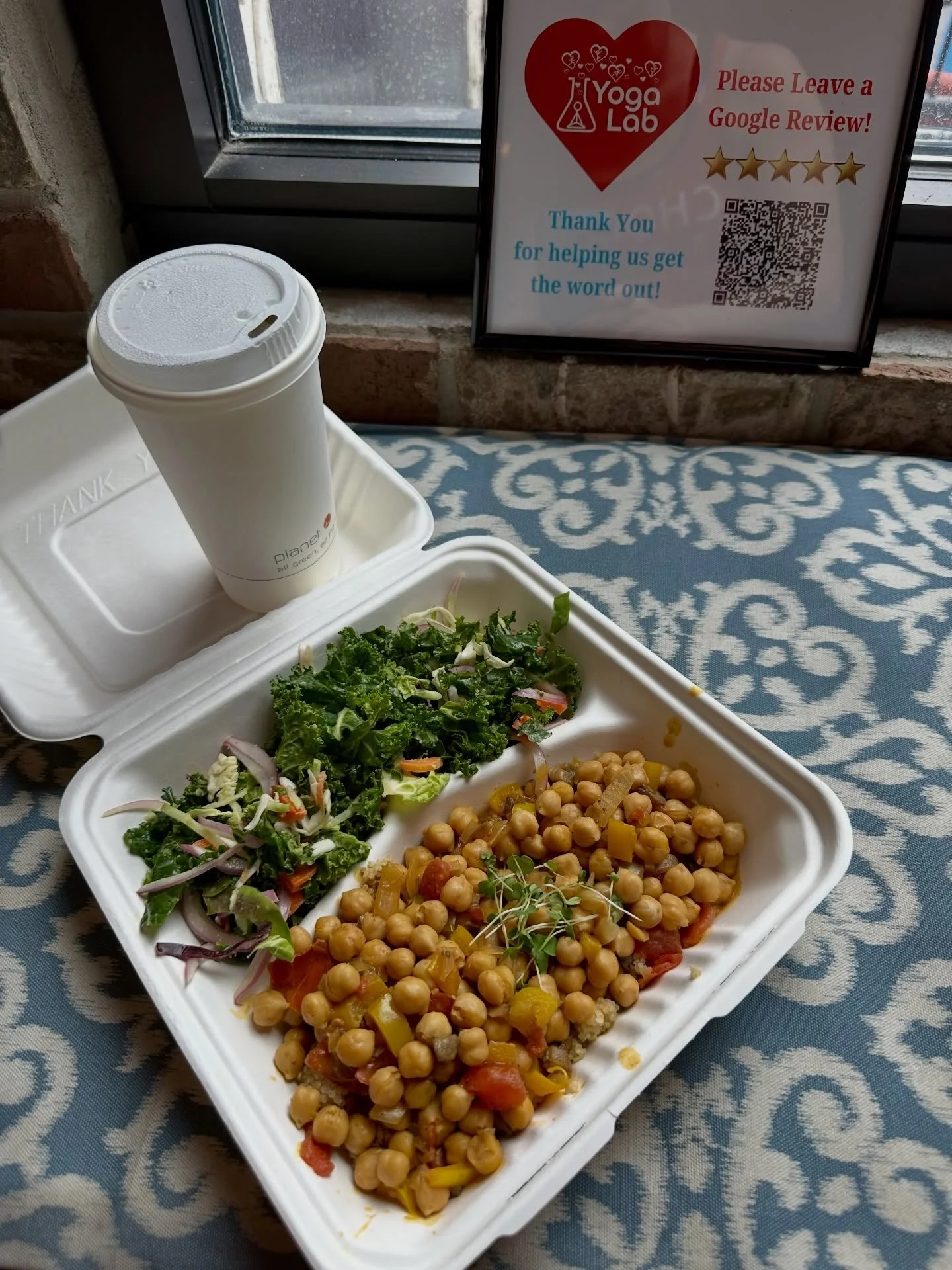 What are your lunch plans this week? Did you know that Yoga Lab partners with @webstersbookscafe to have the option of a delicious and nutritious vegan lunch delivered right to the studio after yoga class MWF 12-1pm? Come get your movement practice i