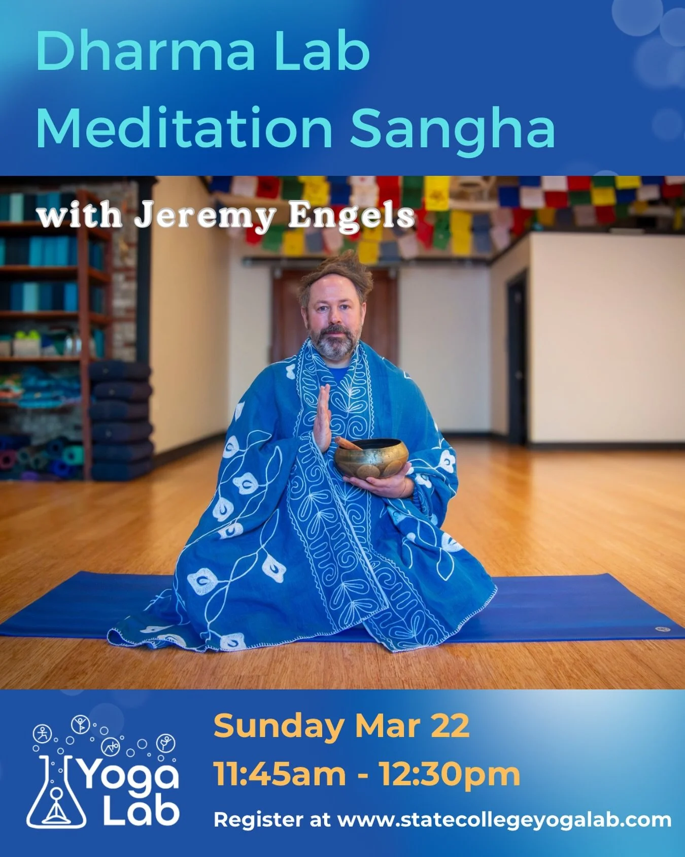 Jeremy is back from book tour and is teaching meditation this Sunday! 

Want to learn more about mindfulness? Join Jeremy this Sunday March 22 11:45am-12:30pm.

Dive into your mindfulness meditation practice with community support as we practice toge