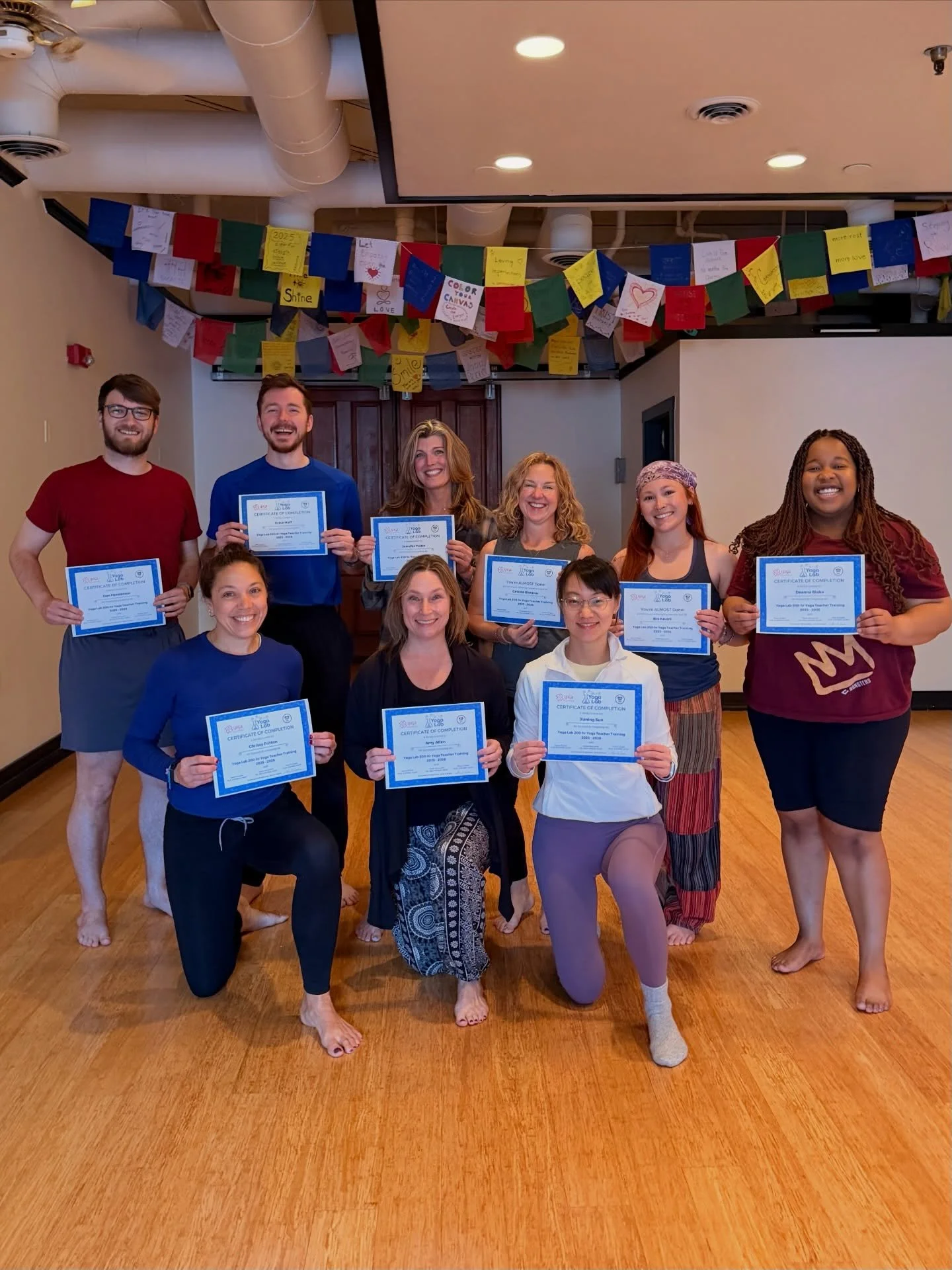 We are so proud of these amazing new yoga teachers!!!!!!! 
🎉🤩💕🤸🏻&zwj;♂️🧘&zwj;♀️🥳🎊🙌👏❤️💕😍🌈

This was the last weekend of our 200hr Yoga Teacher Training - they taught their first full class for their final practicum and they were FANTASTIC