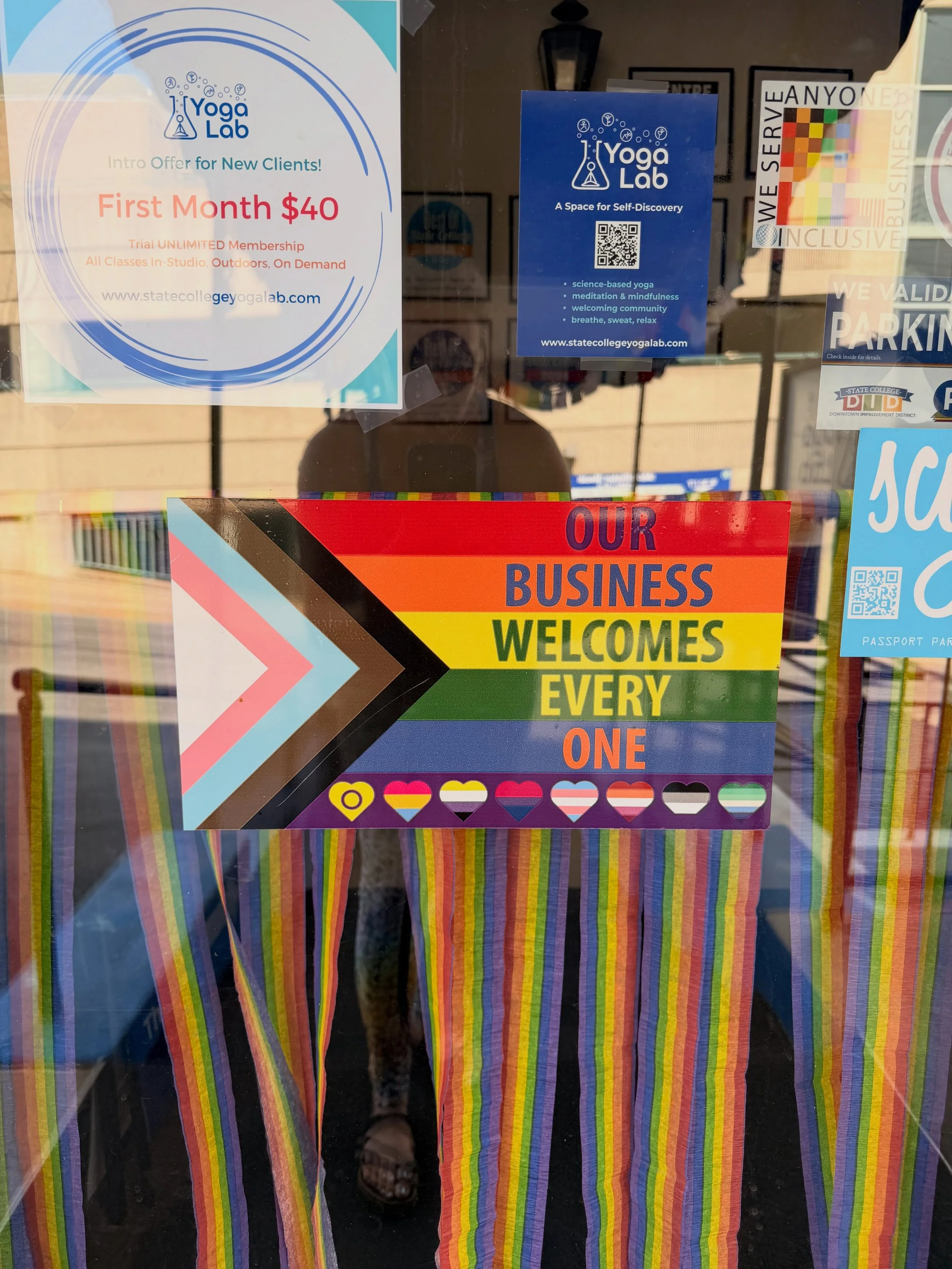 Happy Pride Month! We love our inclusive community at Yoga Lab! ❤️🌈❤️🌈❤️🌈❤️🌈❤️

The Pride Window Decorating Contest @downtownstatecollege is in full swing! Now through June 30th you can vote for your favorite - check out participating businesses 