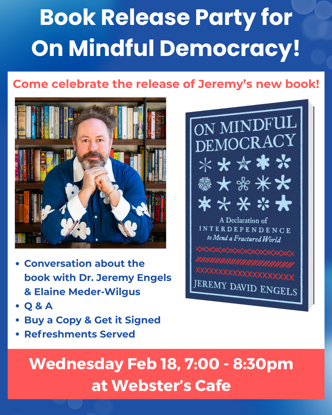 Preorder On Mindful Democracy by Jeremy David Engels