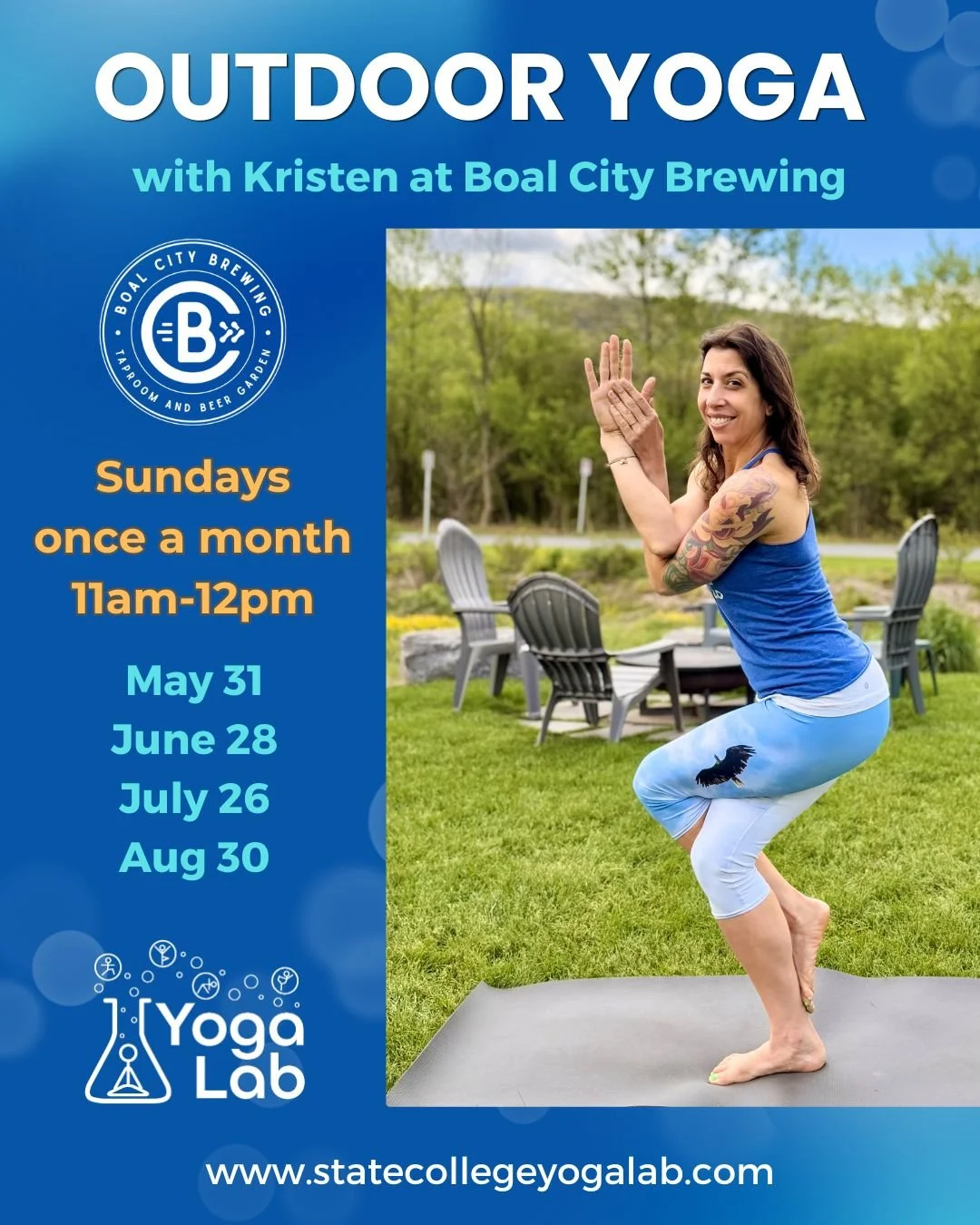 Outdoor Yoga at Boal City Brewing
