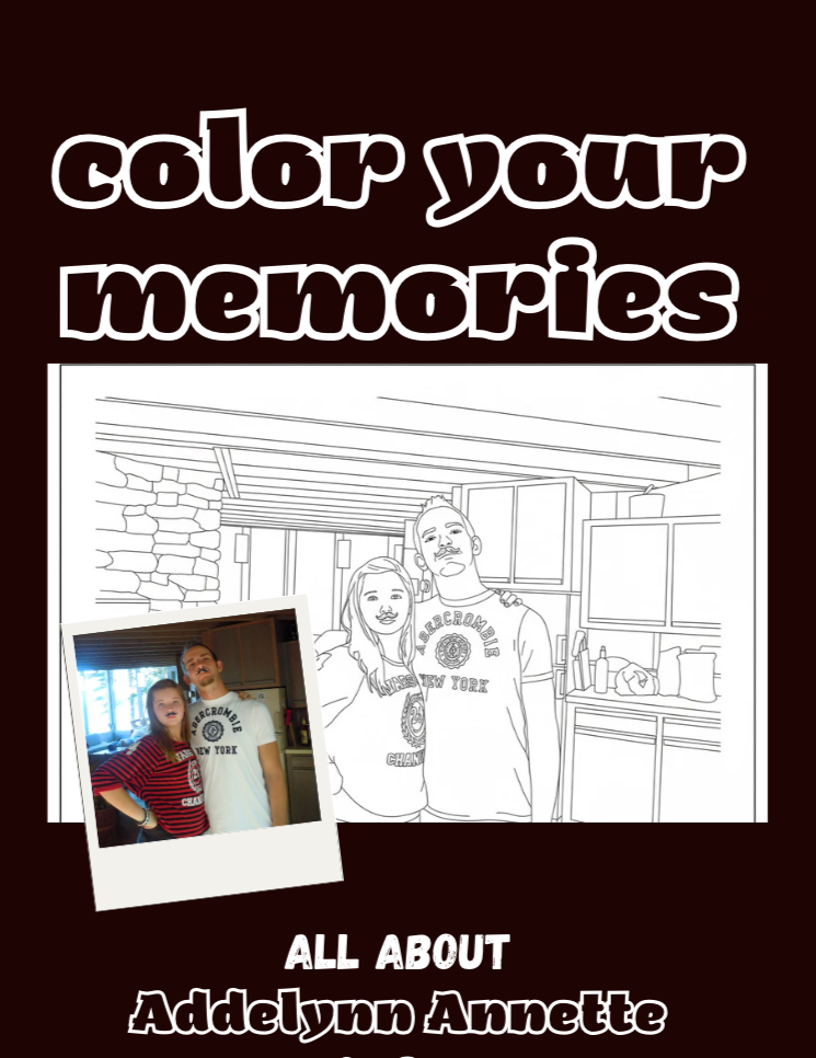 24 Page Personalized Photo Coloring Book