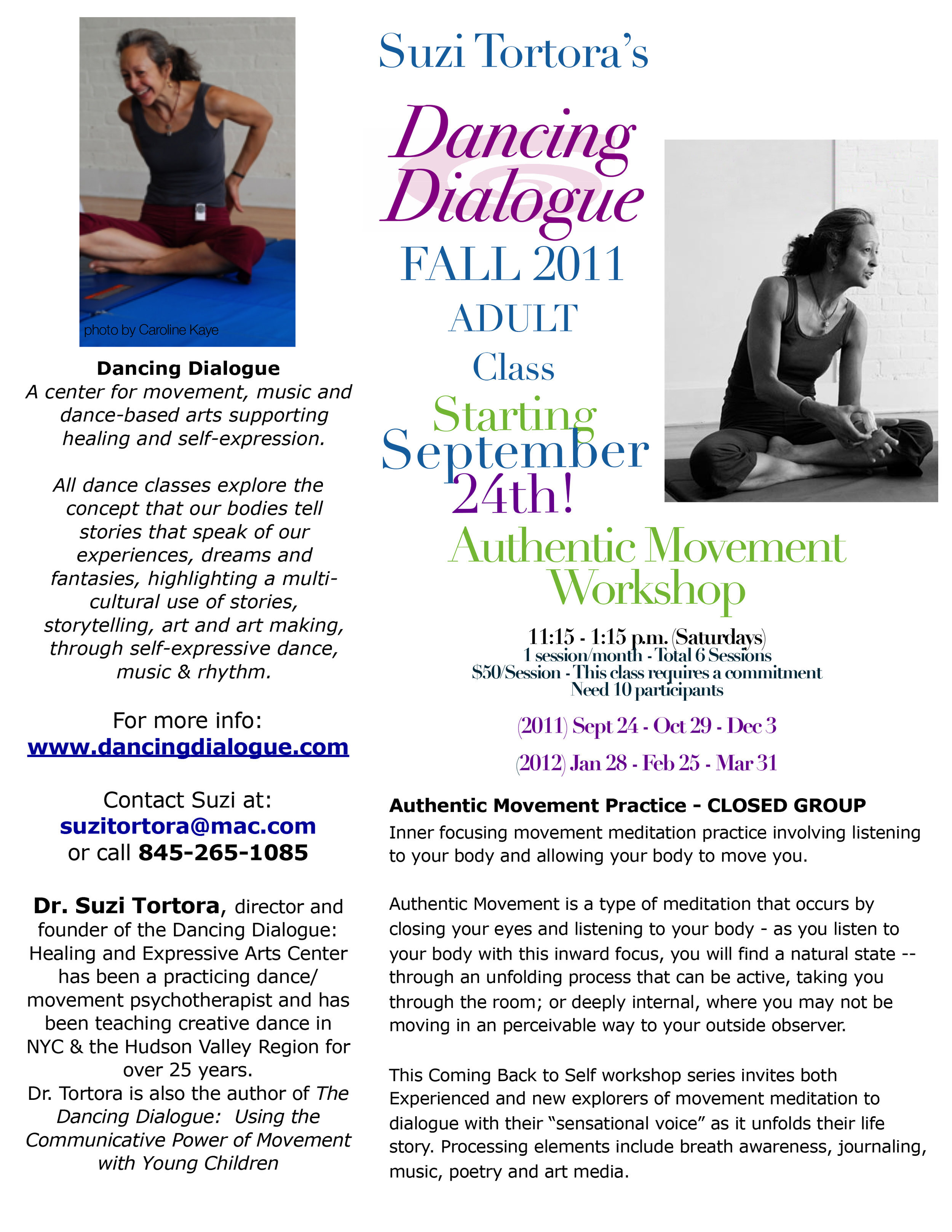 Authentic Movement Workshop Dancing Dialogue | Fall 2011 (Cold Spring)