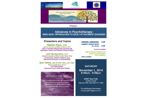 Advances in Psychotherapy: Mind-Body Approaches to Adult Attachment Disorder (New Paltz, NY)