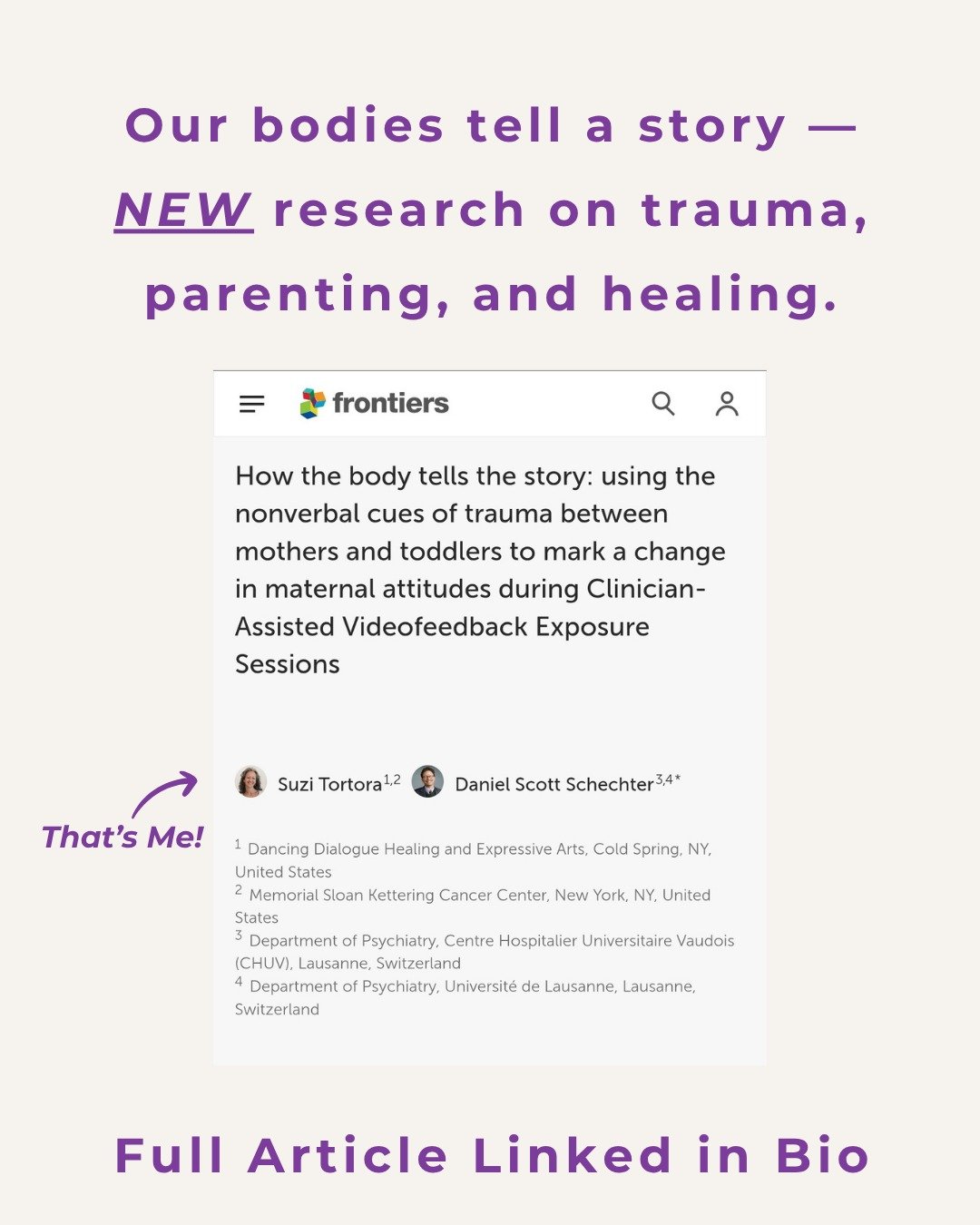 In this newly published study, I had the opportunity to explore how trauma, especially trauma related to violence or fear in close relationships, lives in the body, and how, with the right support, that story can begin to change.

Together with Dr. D