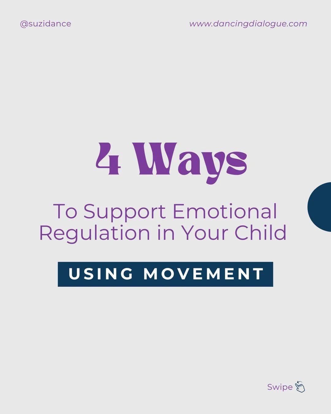 When your child has big feelings, it&rsquo;s tempting to jump straight into explanations, consequences, or even comforting words. But often, what they need first is movement.

That&rsquo;s because emotional regulation begins in the body. 

It&rsquo;s