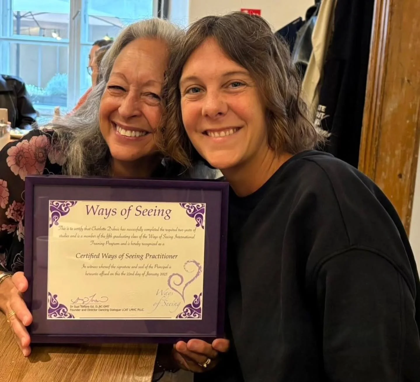 I&rsquo;m so delighted to be presenting Charlotte Dubuis with her Ways of Seeing certificate at the 2025 European Dance/Movement Therapy Association Conference in Vilnius, Lithuania!

Congratulations, Charlotte 💜

For those who may not be familiar, 