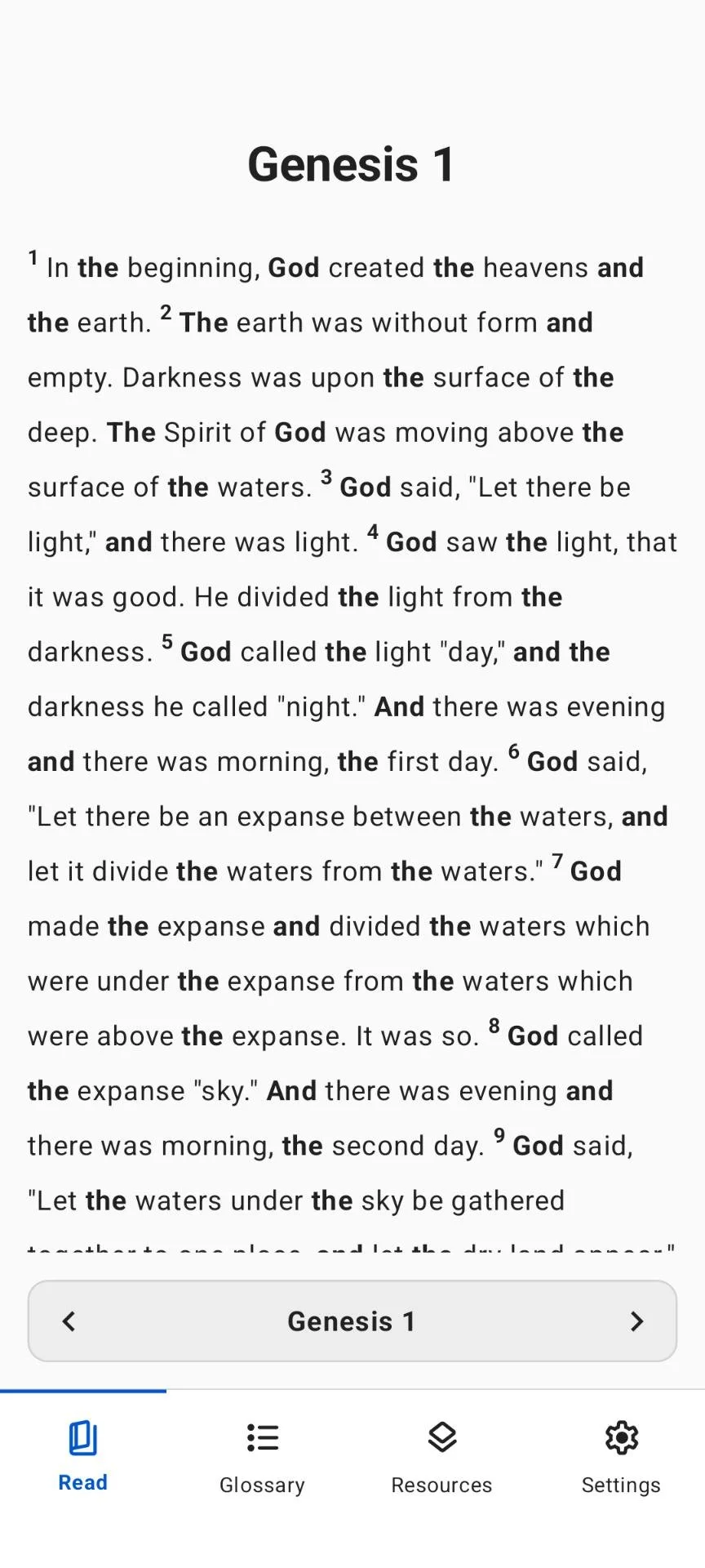 read panel with poor legibility