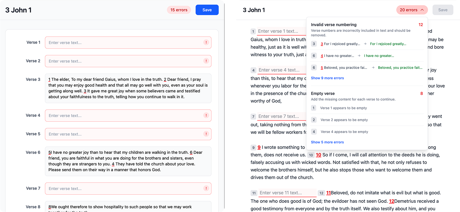 screenshots of various vibe coded prototypes