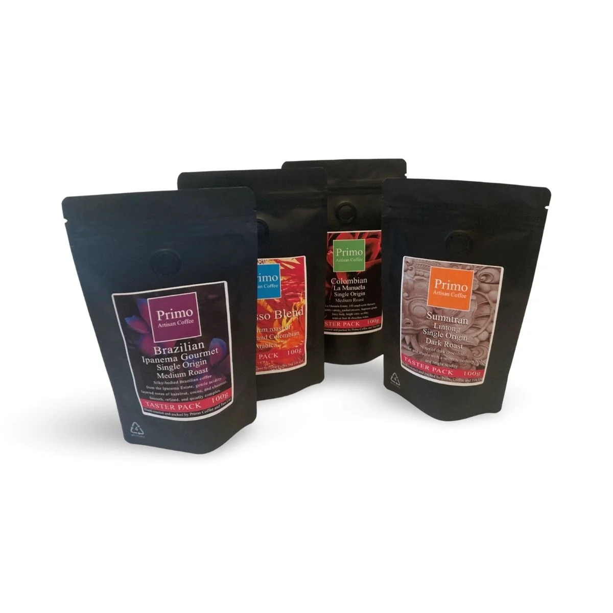 A selection of four 100g Coffee Taster Packs .jpg