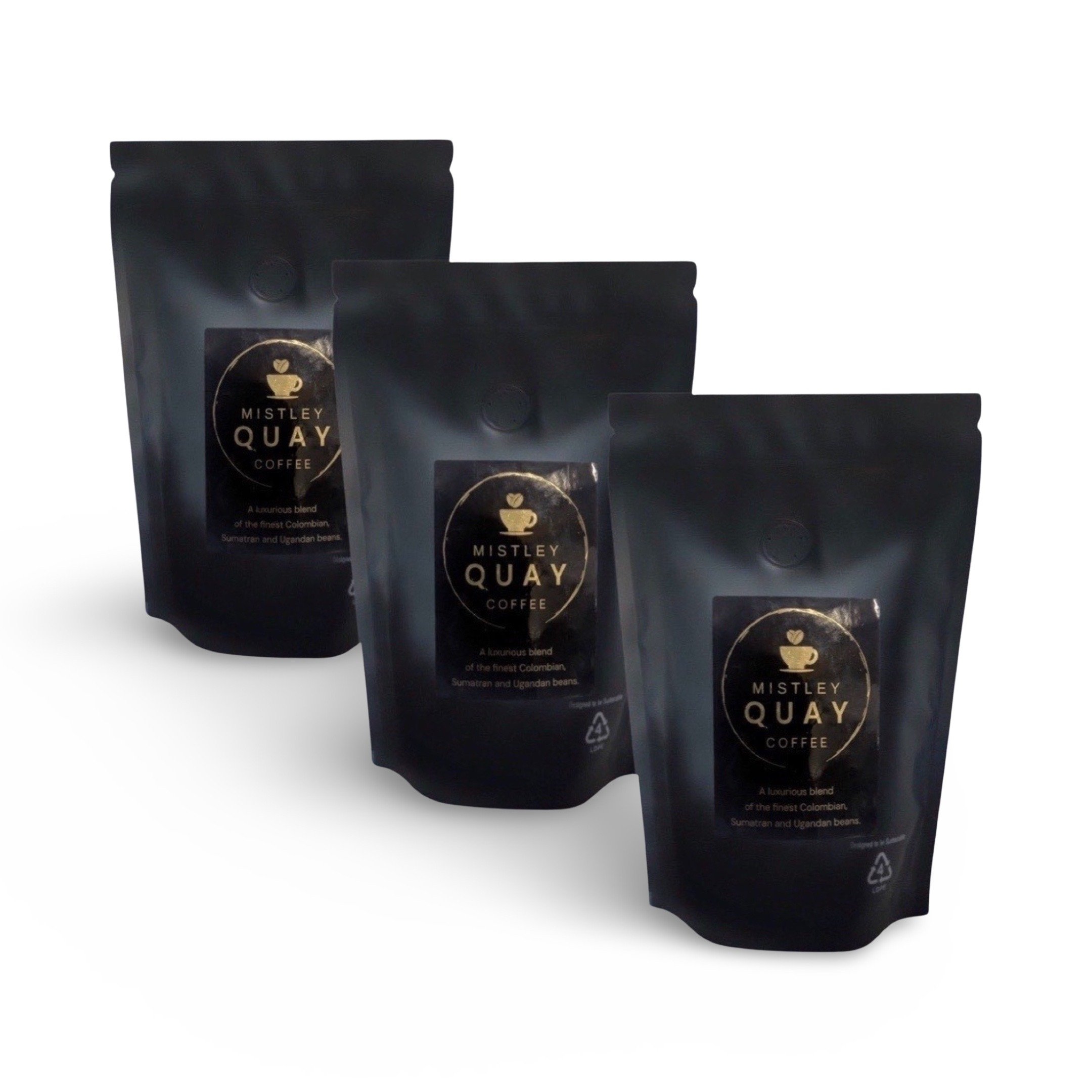 Mistley Quay Coffee Subscriptions - A blend of Sumatran, Colombian and Ugandan Coffee - 3x250g Bags - Primo Artisan Coffee