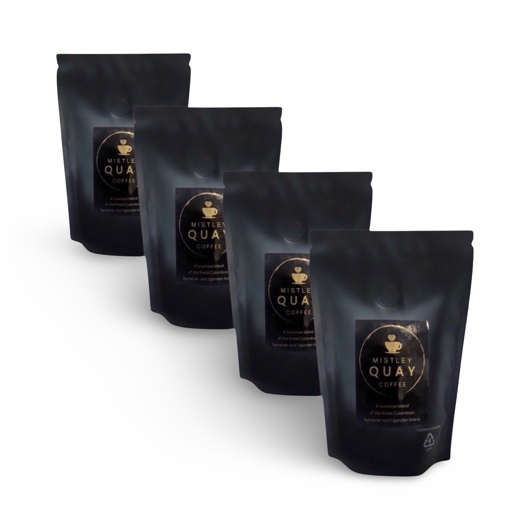 Mistley Quay Coffee Subscriptions - A Blend of Sumatran, Colombian and Ugandan Coffee - 4x250g Bags - Primo Artisan Coffee