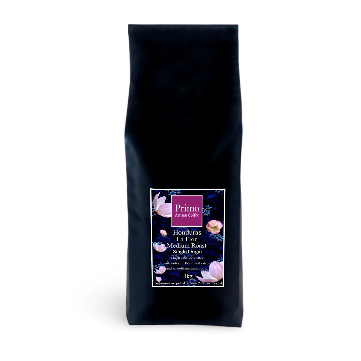 Honduras La Flor Single Origin Medium Roast Coffee -1kg in a black bag-1200W.jpg