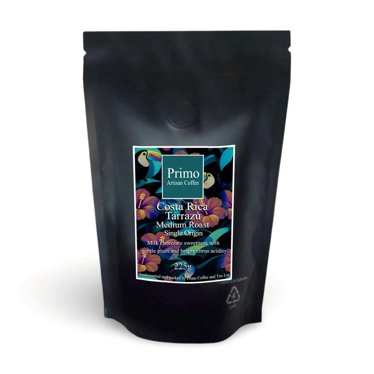 Costa Rica-Tarrazu-Single Origin-Medium Roast-225g in black bag.jpg