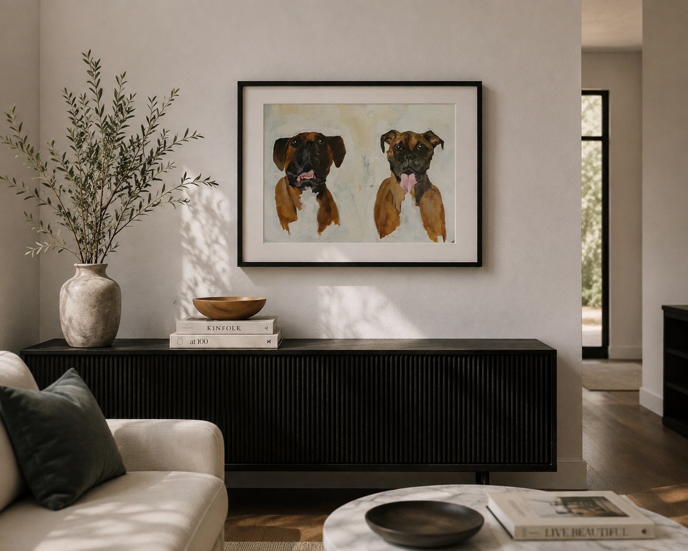 Ruca + Rory, 
Acrylic on Canvas
