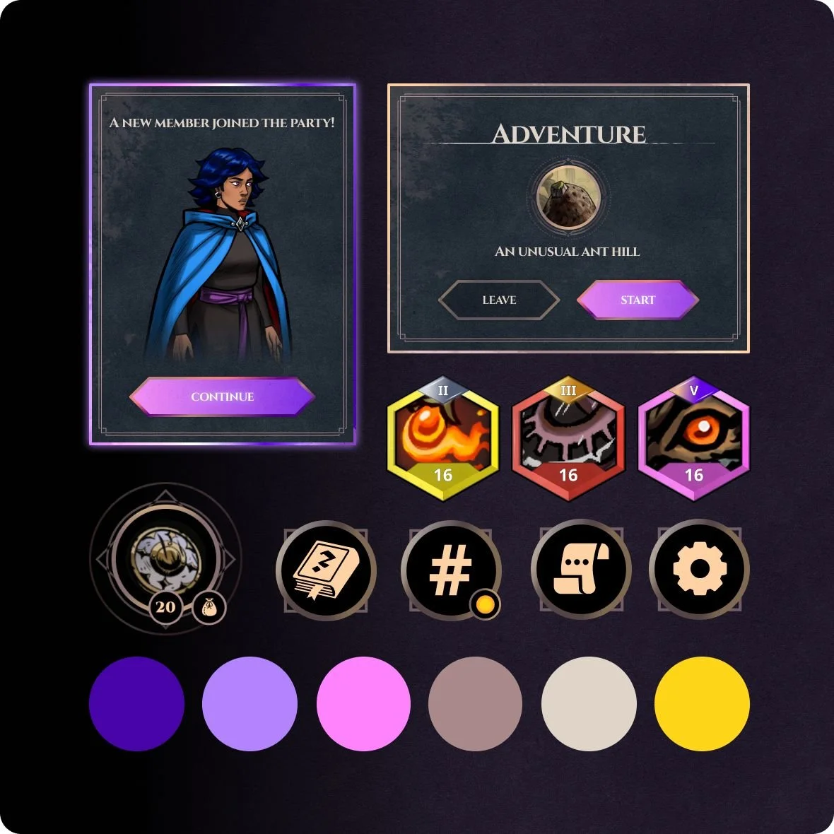Crafting a new UI Design for Sister of a Dragon