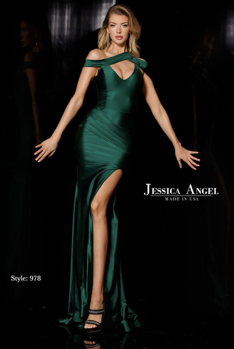 jessica angel emerald green dress Collection sa_rr_15