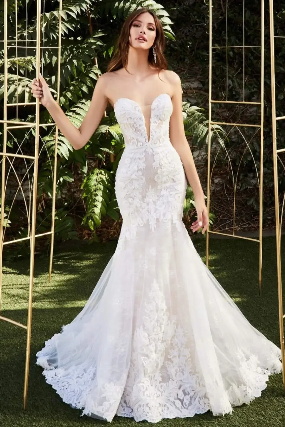 Strapless lace mermaid wedding dress at Gavin Christianson Bridal
