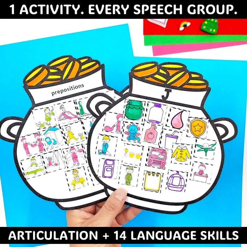 articulation and language speech therapy crafts