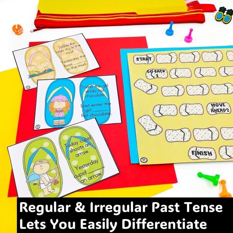 regular and irregular past tense verbs practice