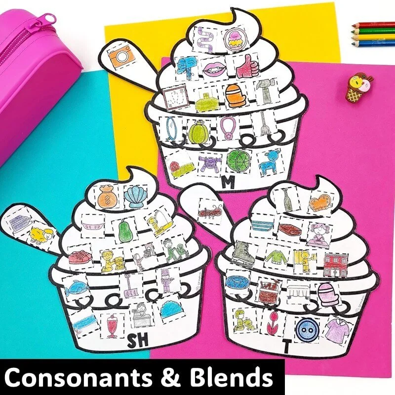 ice cream SUMMER speech therapy articualtion activities