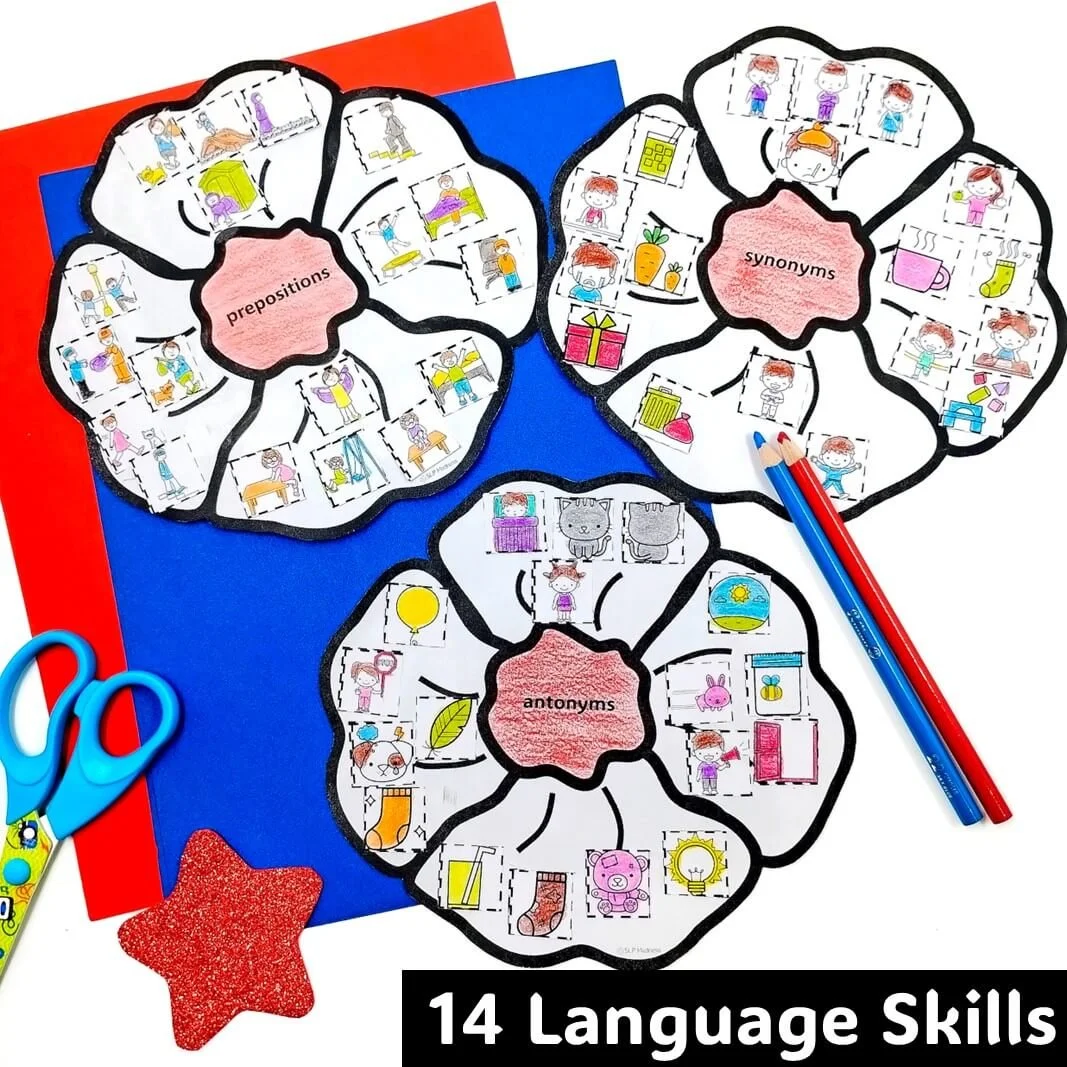 november speech and language therapy veterans day crafts
