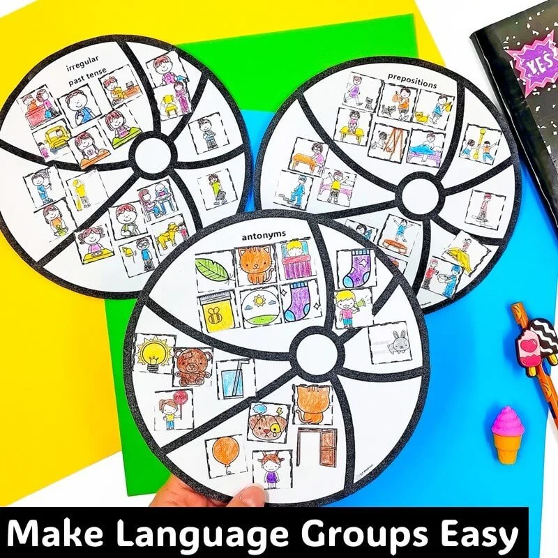 4th of July Memorial Day speech and language worksheet crafts