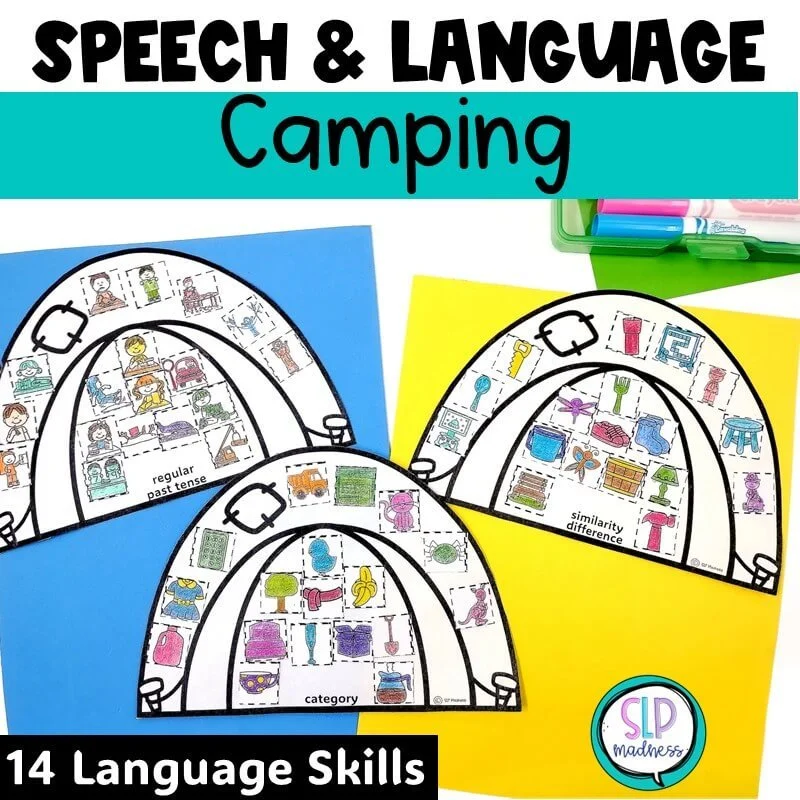 summer speech and language therapy crafts