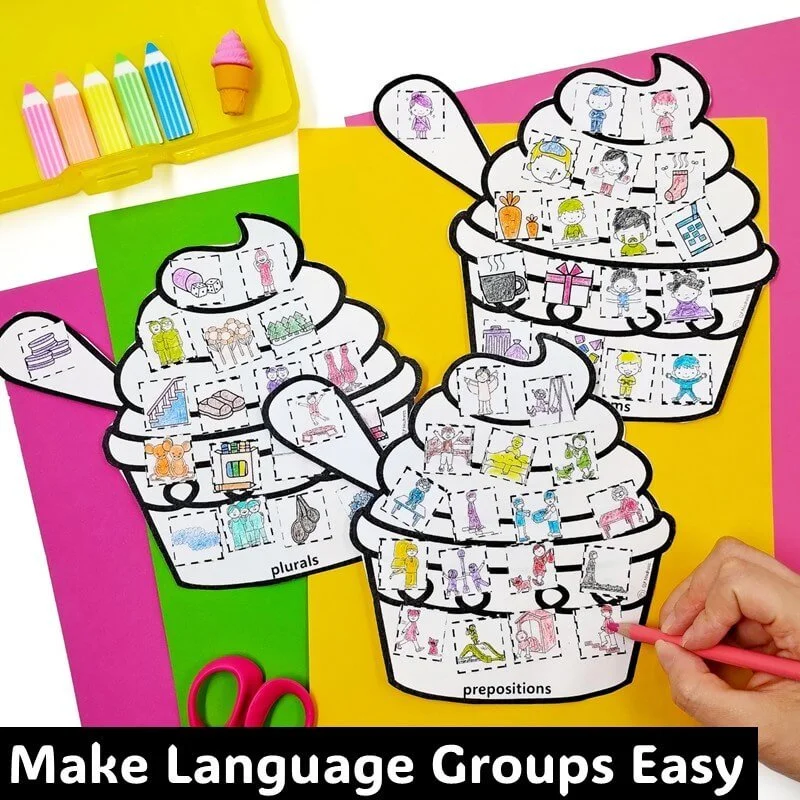 speech ice cream crafts