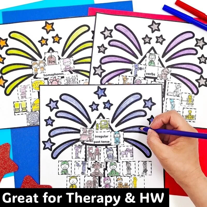 memorial day fourth of july speech therapy