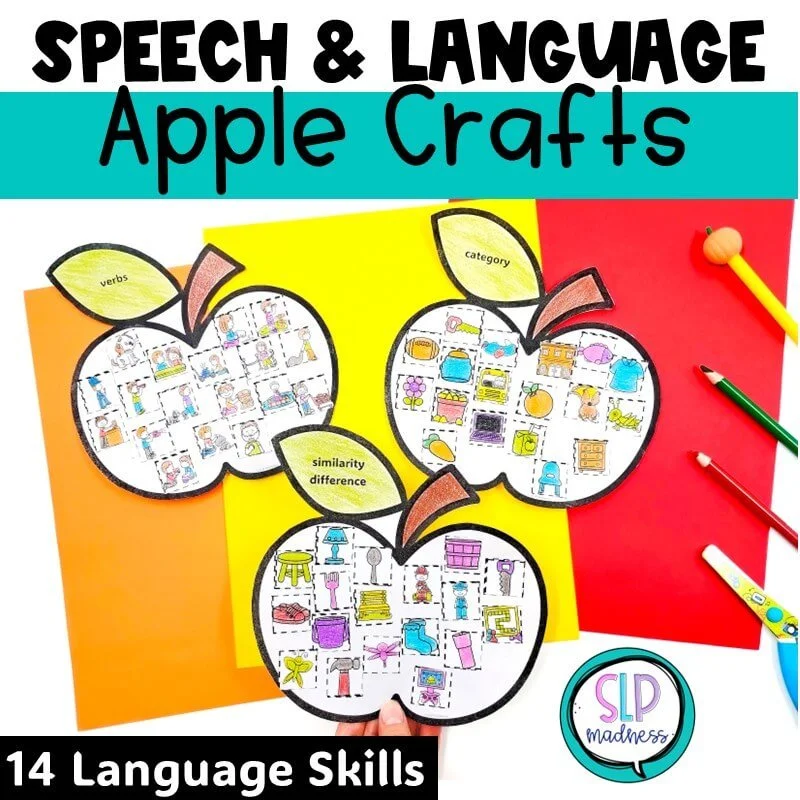 apple speech and language therapy activities