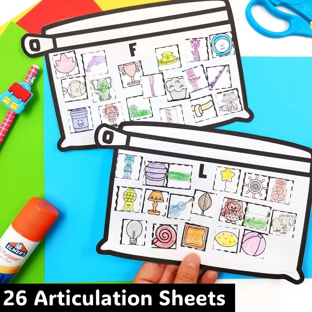 september speech articulation craft activities