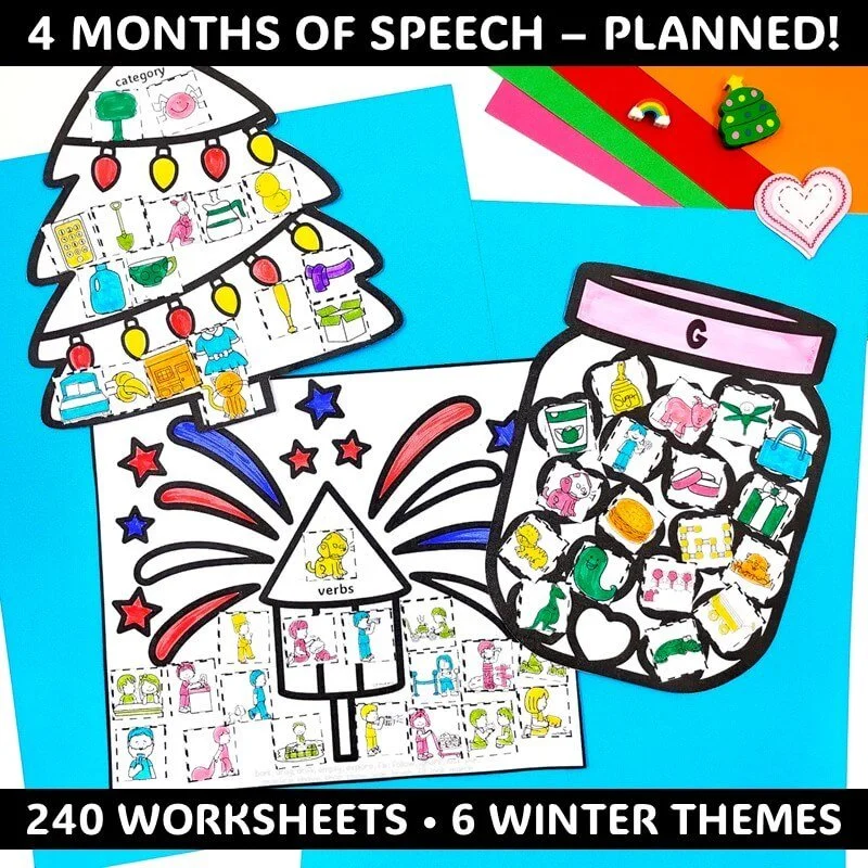 Christmas speech and language therapy crafts