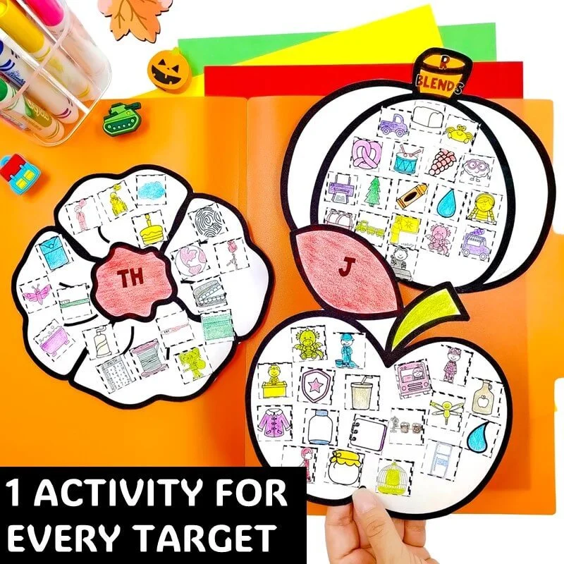 apple speech therapy worksheets