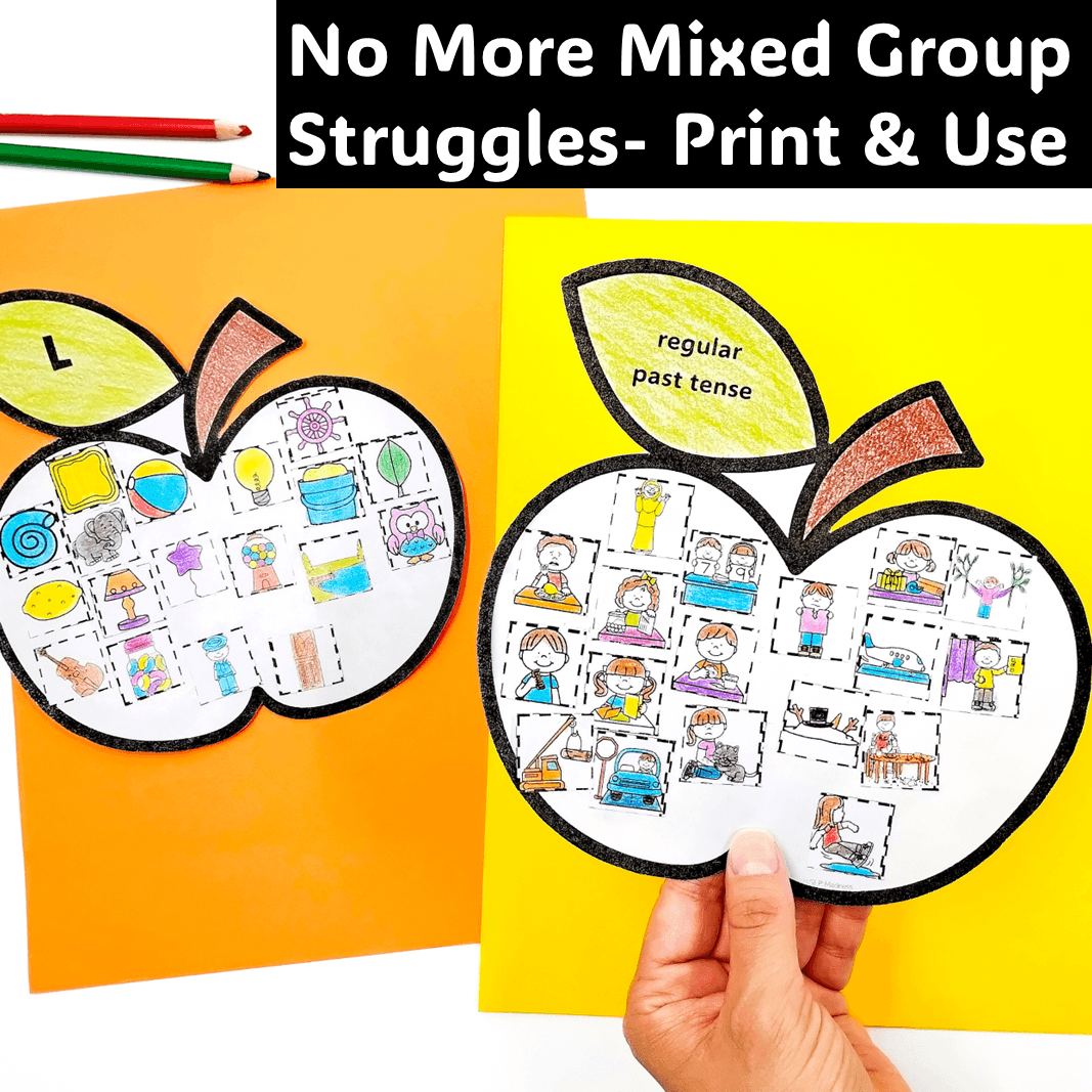 apple fall speech therapy crafts september no prep activities