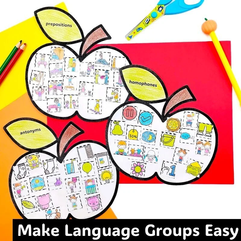 speech therapy apple crafts