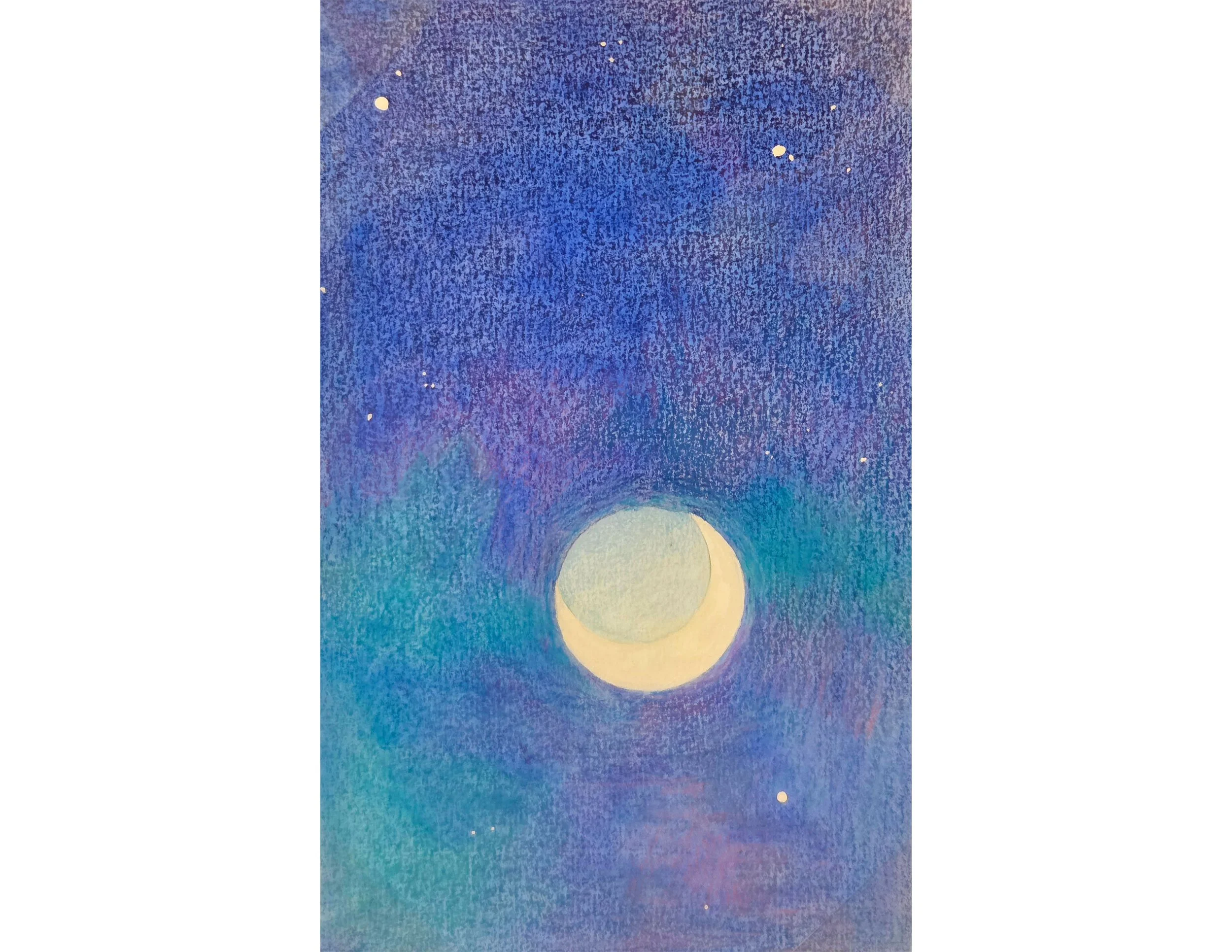 Hiking Sketch 25 (Moon over the MST)