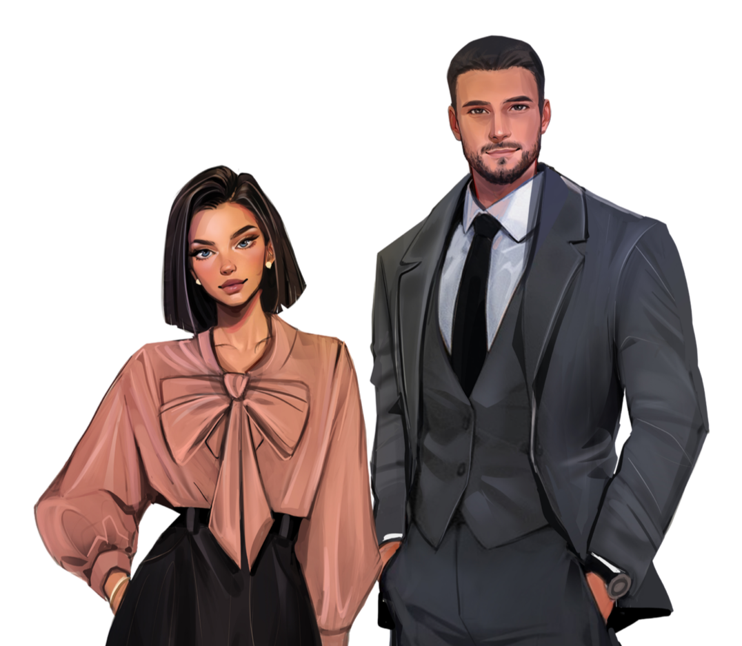 Illustration of Resisting Temptation Characters