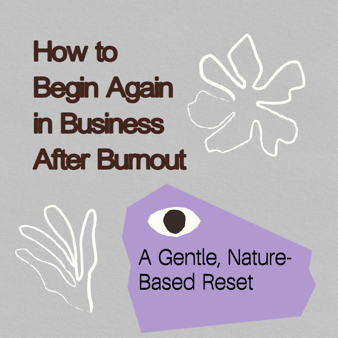 How to Begin Again in Business After Burnout: A Gentle, Nature-Based Reset